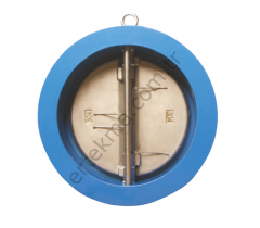 PN 16 GG-25 Demir Döküm -10C+130C Dual Çek Vanalar( Wafer Çift Klape)