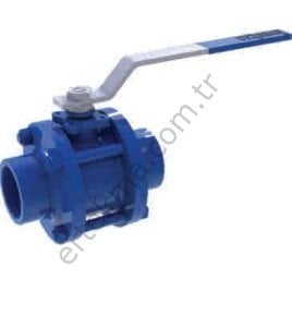 PN 40 Dişli Karbon Çelik Küresel Vanalar Tam Geçişli